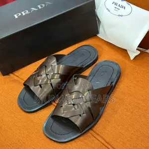 Original Leather Prada Slipers