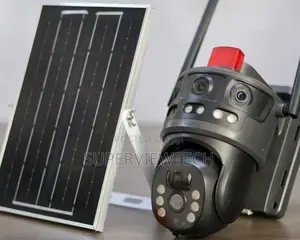 Hd Digital 3lens Solar PTZ Auto CCTV 10mp Camera