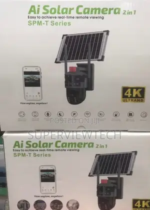 Solar-Powered Auto Tracking 4g CCTV Camera Three Lens