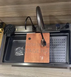 Complete Set Black Luxury Kitchen Sink