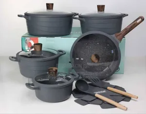 Donnor 15-Piece Non-Stick Granite Cookware Set.
