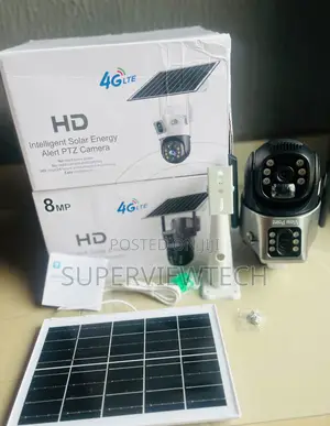 Rotational Solar Powered 4g Dual Lens Human Tracking Camera