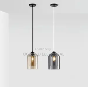 Led Pendant Light Nordic Grayglassmodernpendant Lightluxury