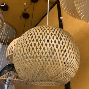 Bamboo Chandelier Pendant Shade Lamp