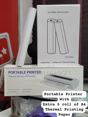 Portable Printer With 5role of A4 Thermal Printing Paper