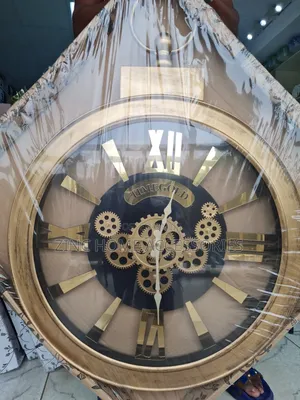 Time Gold Wall Clock