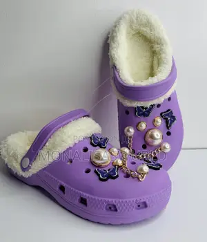 Crocs With Detachable Fur