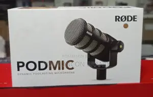Rode Podmic Cardioid Dynamic Broadcast Microphone, Black