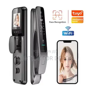 Face Tuyawifi Smart Lock With Fingerint Rechargeable Battery