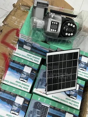 Double Solar CCTV Camera