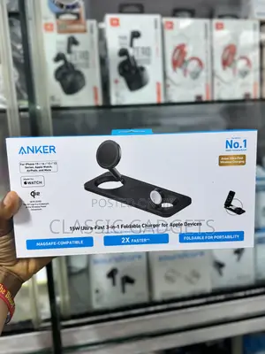 Anker 15w Ultra Maggo Foldable 3-in-1 Wireless Charger