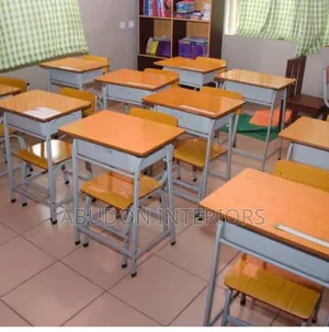 Brown Student Table With Chair