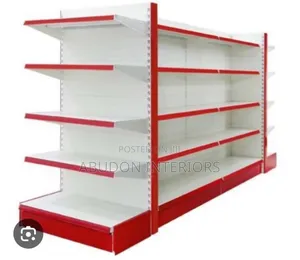 Red And White Supermarkets Shelve