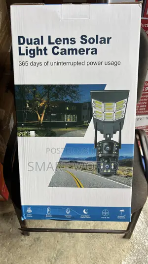 Dual Lens Solar Streetlight Camera