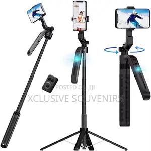 360 Degree Al Face Tracking Foldable Tripod Stand With Remot