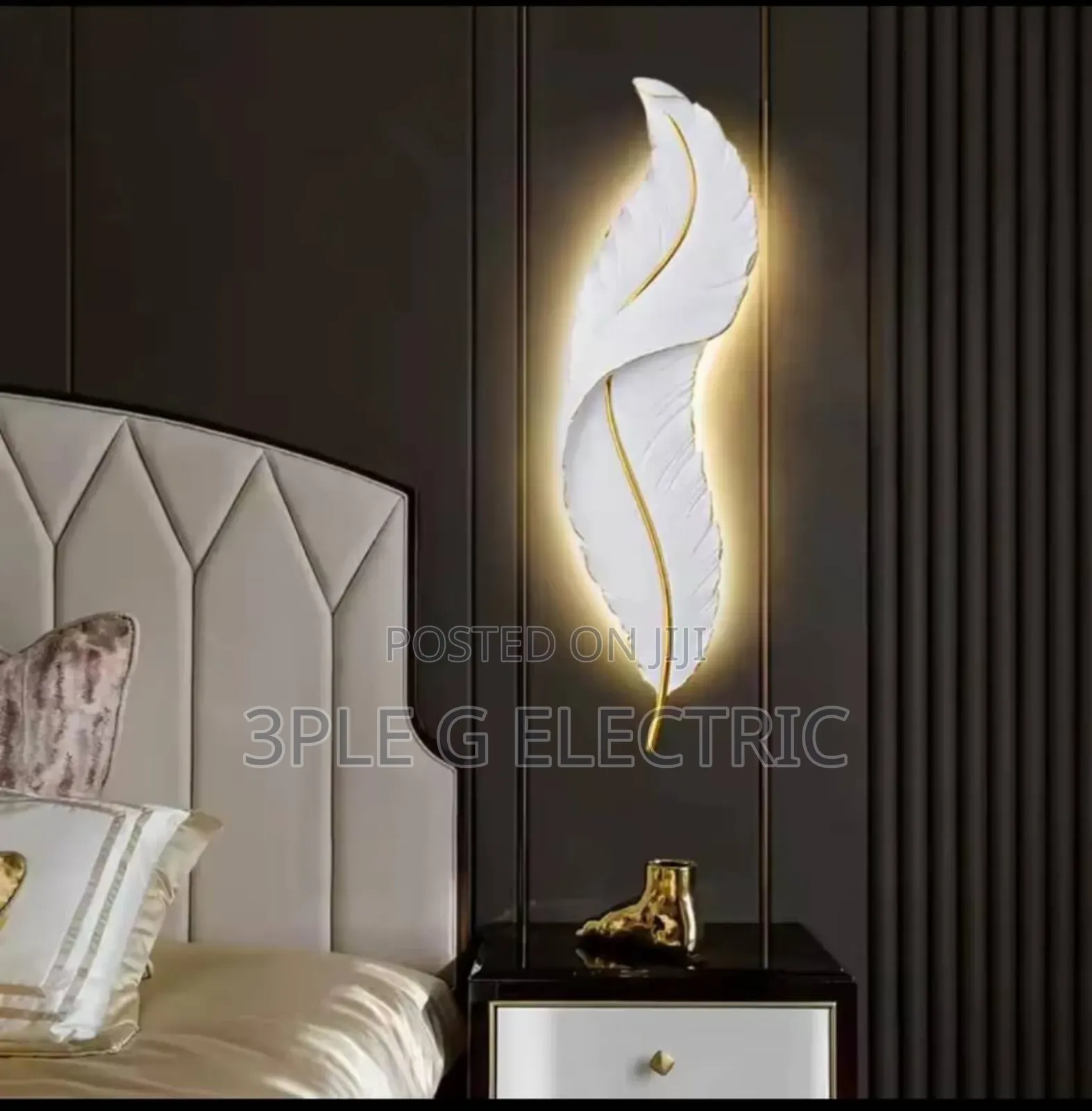 Indoor Feather Wall Light