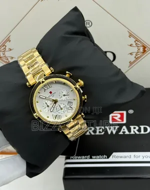 Original Rewardvip Gold Stainless Steel Watch in Store