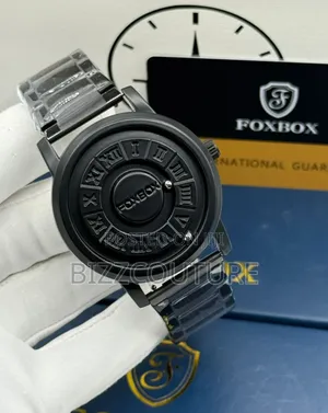 Original Fox Box Black Stainless Steel Watch in Store