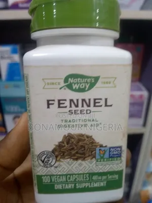 Nature's Way Fennel Seed 480mg X100 Veg Caps