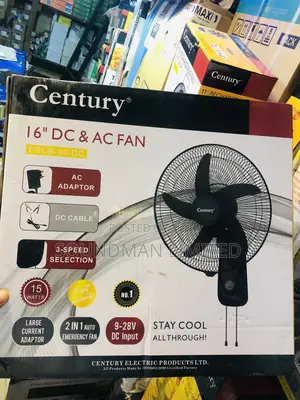 Century 16” Dc Ac Wall Fan (Low Voltage for Inverter Fan)