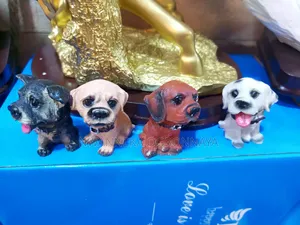 12pcs Cute Puppy Mini Resin Dogs