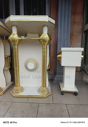 Church Pulpit and Offering Box
