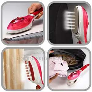 Red Steam Iron
