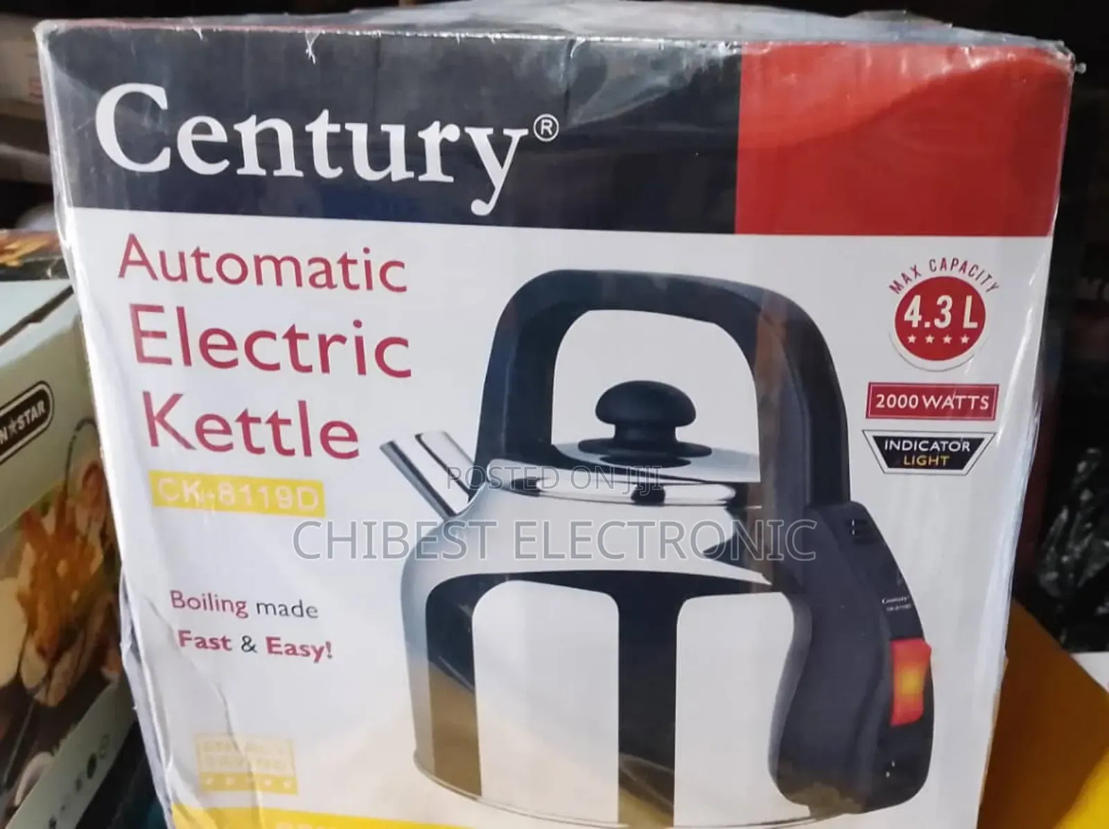 4.3 Litter for Century Automatic Electric Kettle
