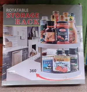 Multifunctional 2 Layer Rotating Storage Rack / Spice Rack
