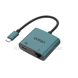 Onten Uc288 2-in-1 Usb-C to HDTV + Rj45