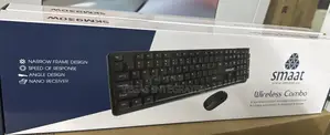 Smaat Skm930w Wireless Keyboard And Mouse Combo - Black