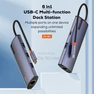 6 in 1 Usb-C Dock Station Ds-16u Pd 100watts Input