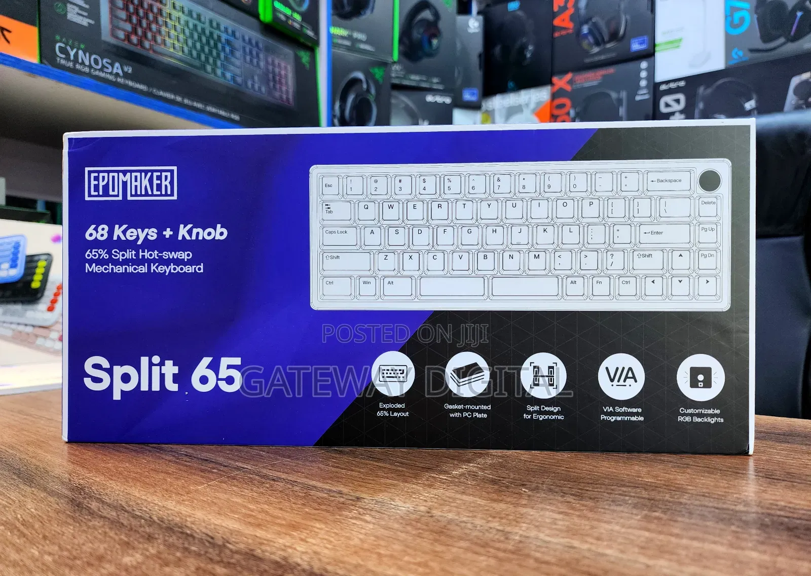 Epomaker Split65 Programmable Wireless Mechanical Keyboard
