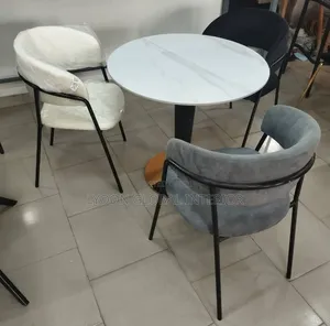 Mable Top Round Dining Set With 3 Chairs