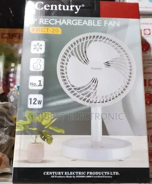 Century Rechargeable Table Fan