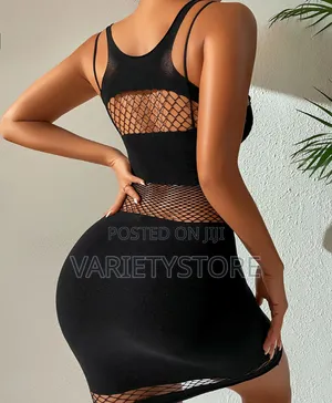 Fishnet Perspective Mesh High Waist Porno Costume