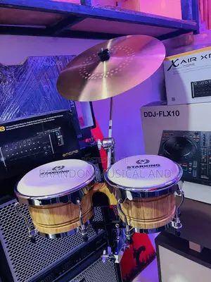 Professional Bongo Drum With Cymbals