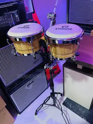 Professional Bongo Drum With Cymbals