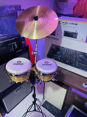 Professional Bongo Drum With Cymbals