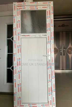 Aluminium Toilet Door With Top Glass