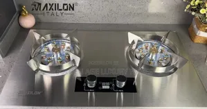 All Stainless Steel 2 Burner Lift Up Gas Cooker