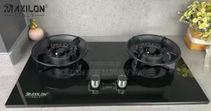 Maxillon Black 2 Burner Lift Up Gas Cooker
