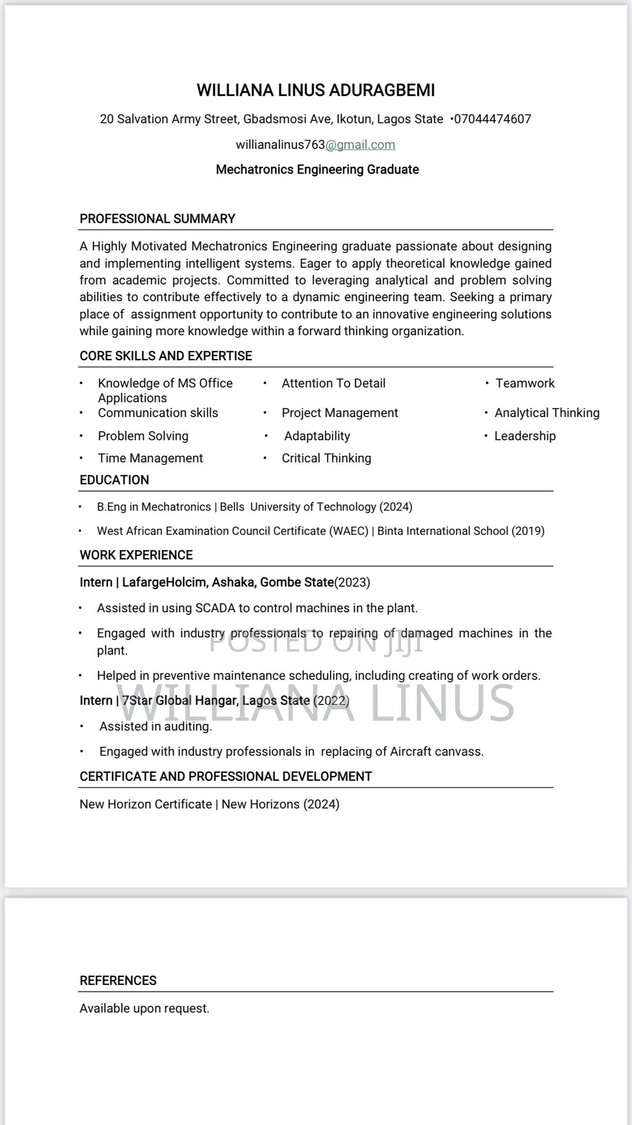 Online Personal Assistant
