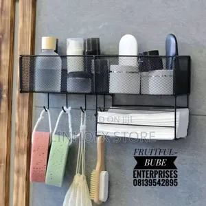 Single Bathroom Storage Rack