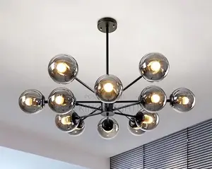 Modern Glass Ball Chandelier Nordic Led Round Ball Pendant