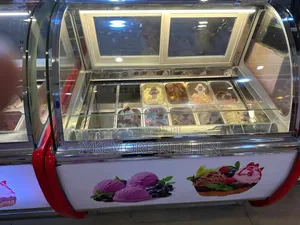 Industrial 12 Pans Ice Cream Display Freezer.