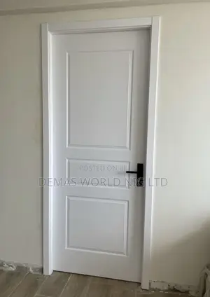 White Wooden Door 3 Panel