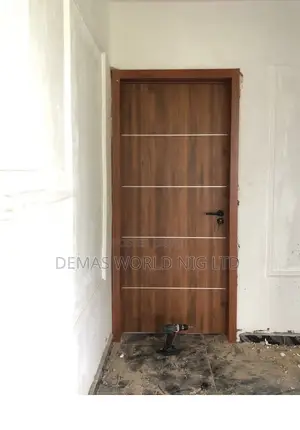 3 by 7ftwooden Door With Silver Line