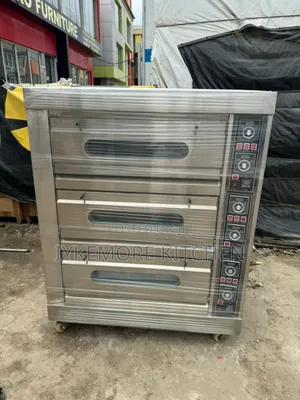 Industrial 3 Deck 6 Trays Gas Oven Machine