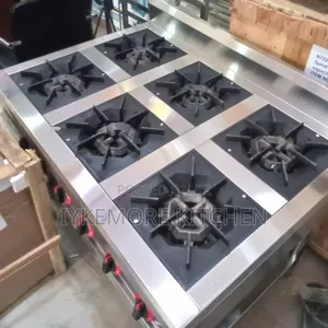 Industrial 6 Burner Gas Cooker Without Oven